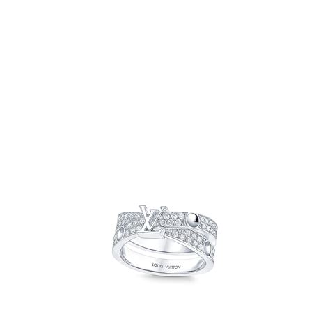 Empreinte Ring, White Gold And Diamonds 